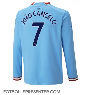 Manchester City Joao Cancelo #7 Hemma Matchtröja 2022-23 Långärmad